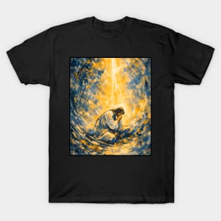 Agony in the Garden | Christian Abstract Art T-Shirt